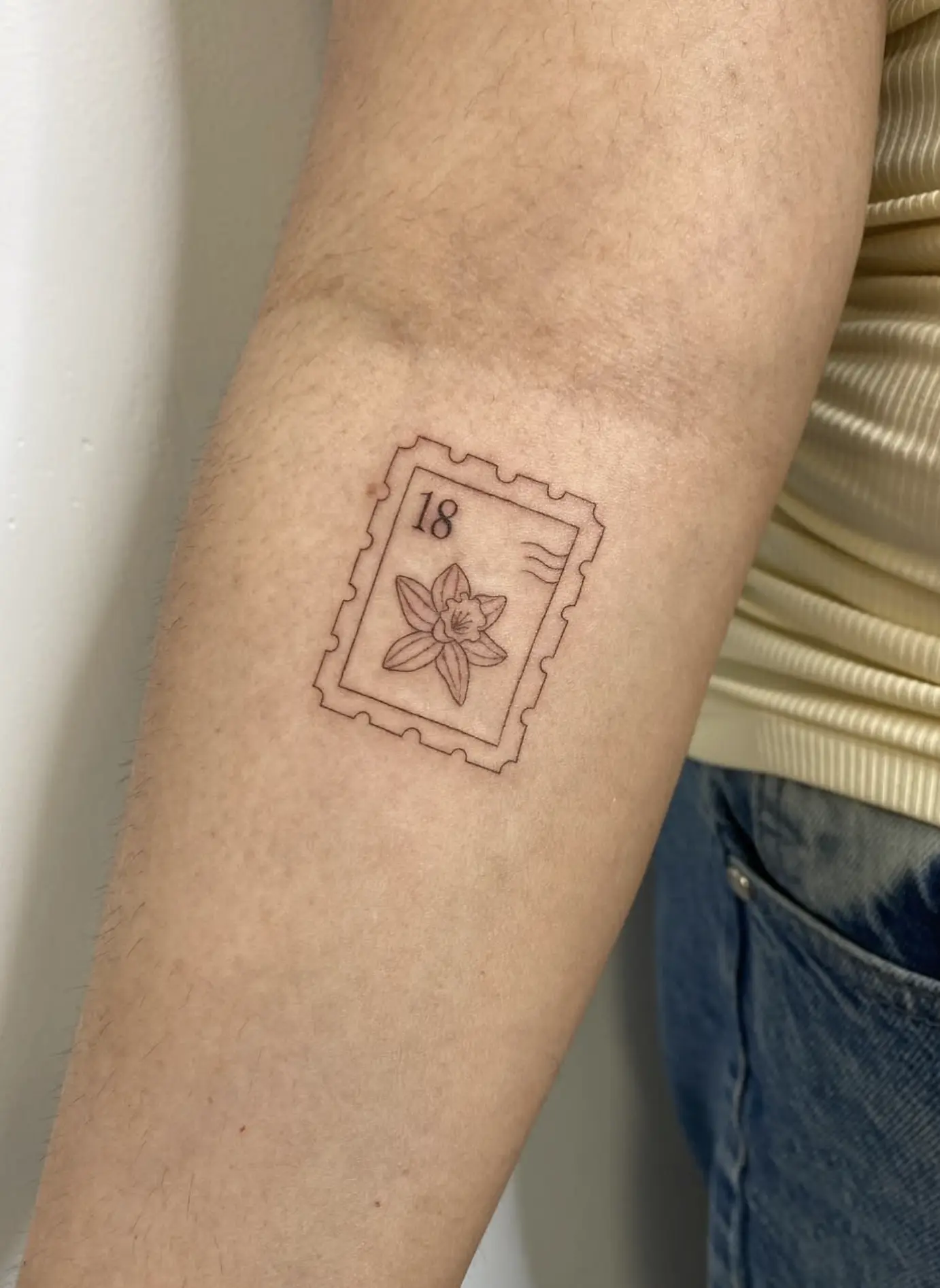 fine line tattoo size